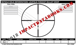 Leupold FireDot Bullet Drop (Laminated)