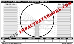 Nightforce Tremor 2 Reticle (Laminated)