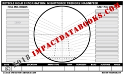 Nightforce Tremor 2 Magnified Reticle (Laminated)