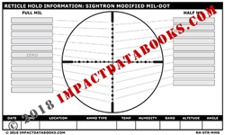 Sightron Modified Mil-Dot (Laminated)