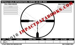 Vortex G4 BDC MOA Reticle (Laminated)