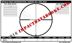 Vortex JM-1 BDC MOA Reticle (Laminated)