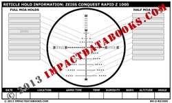 Zeiss Conquest Rapid Z 1000 Reticle (Laminated)